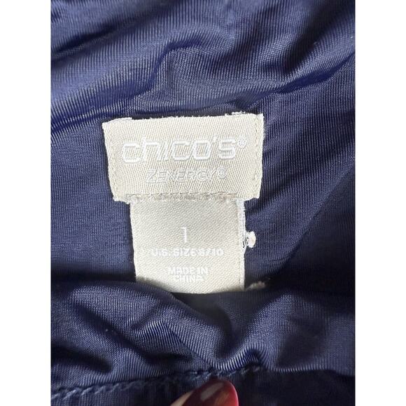 Chicos Jean Womens 1 Zenergy Jegging Pull On Stretch Denim Elastic US 8/10 Pant - Picture 2 of 6